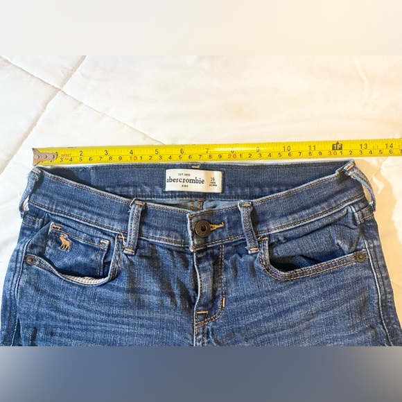 Abercrombie Kids Blue Jeans Size 16 - Picture 5 of 12
